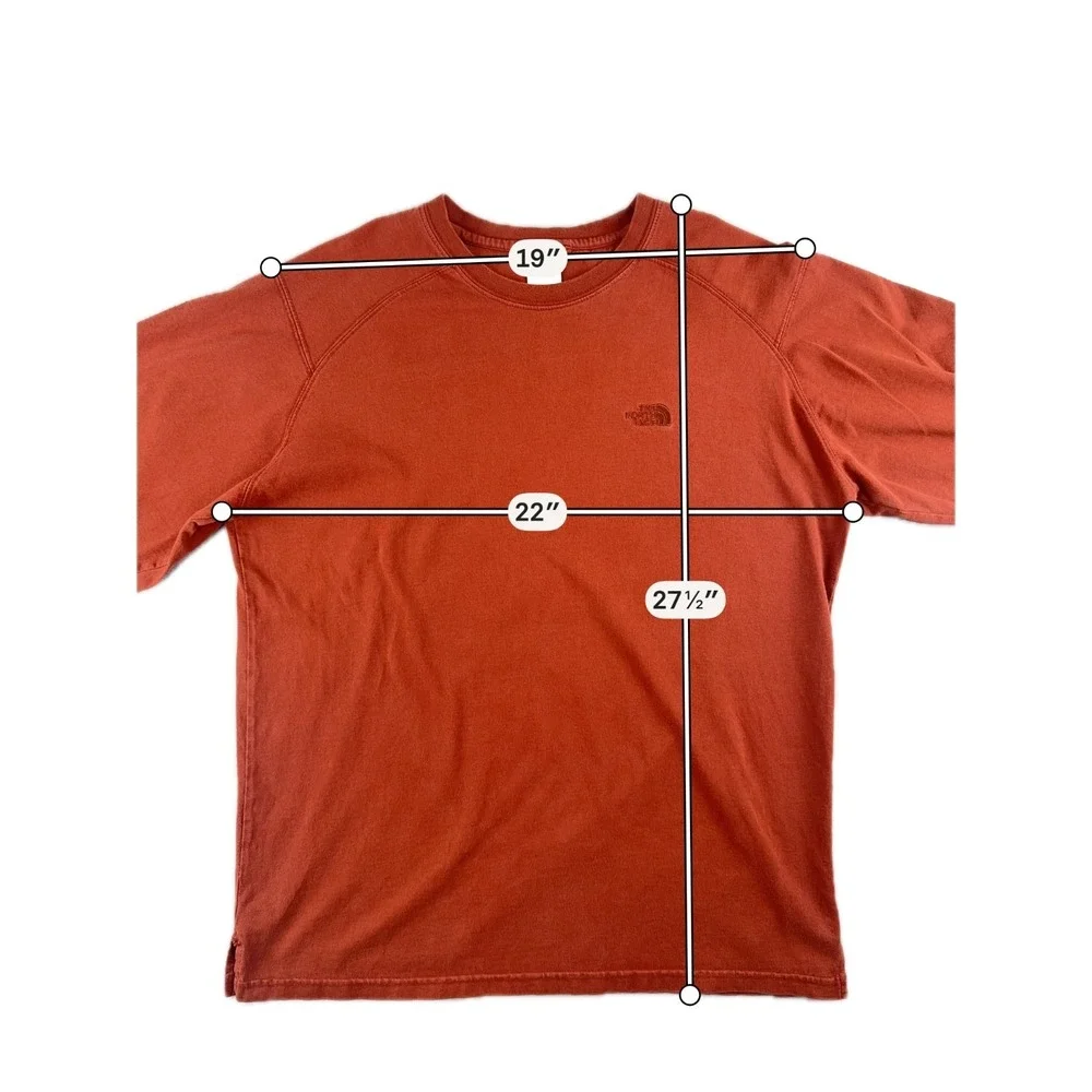 North Face Men's 100% Cotton Long Sleeve Shirt Size Medium